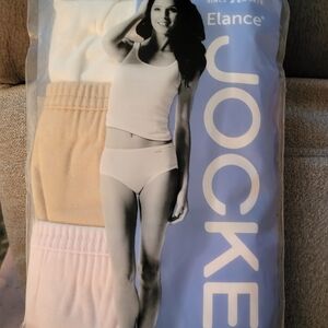 Jockey Women's Underwear Set - White, Cream, Tan Size 7 Hipsters New In Bag